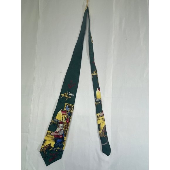 Craft and barrow men’s tie Santa in His Workshop A Merry Christmas 100% Silk Mad - Picture 5 of 7